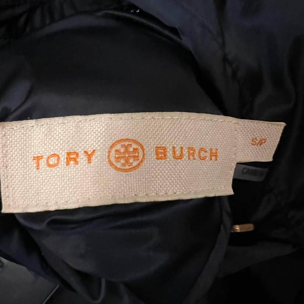 Tory Burch Navy Reversible Down Jacket - Picture 15 of 16
